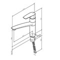 Am.Pm Gem F90A00000 Смеситель для кухни , хром F90A00000
