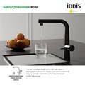 Смеситель для кухни Iddis Pure PURBLPFi05 с каналом для фильтрованной воды и вытяжным изливом, черный PURBLPFi05