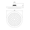 Душевая насадка верхняя IDDIS Shower Accessories 00120RPi64, хром, 200 мм. 00120RPi64