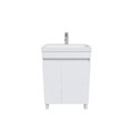 Тумба с умывальником IDDIS Zodiac ZOD6CDFi95K, напольная 60 см, с дверцами, белая ZOD6CDFi95K