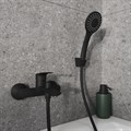 Смеситель для ванны и душа Milardo Rora RORBL00M02, черный RORBL00M02