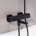 Damixa 533000300 Gala термостатный смеситель для ванны - душа, черный 533000300