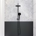 Damixa 947000300 Apollo душ.система: верхн. душ 220 мм, ручн душ 3 ф-ции 120мм, душ.штанга 1030-1460 черный 947000300 - фото 31907