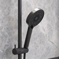 Damixa 947000300 Apollo душ.система: верхн. душ 220 мм, ручн душ 3 ф-ции 120мм, душ.штанга 1030-1460 черный 947000300 - фото 31909