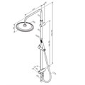 Damixa 936000000 Scandinavian Pure, душ.система: верхн. душ 220 мм, ручной душ 1 ф-ция,штанга 1030-146,хром 936000000 - фото 31919 Damixa 936000000 Scandinavian Pure, душ.система: верхн. душ 220 мм, ручной душ 1 ф-ция,штанга 1030-146,хром 936000000 - фото 31919