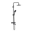 Damixa 977810300 Jupiter Душевая система со смесителем для ванны и душа, с термостатом, черный 977810300 - фото 31994