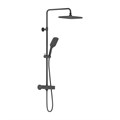 Damixa 953800300 Gala душевая система с душевым смесителем, с трмостатом, черный 953800300 - фото 32042