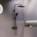 Damixa 953800300 Gala душевая система с душевым смесителем, с трмостатом, черный 953800300 - фото 32043