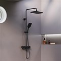 Damixa 953810300 Gala Душевая система со смесителем для ванны и душа, с термостатом, черный 953810300