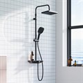 Damixa 940730300 Merkur Душевая система со смесителем для ванны и душа, черный 940730300