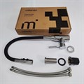 Смеситель для кухни Milardo Meal M01SB2FM05, гибкий излив, хром-черный M01SB2FM05