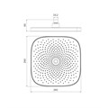 Душевая насадка верхняя квадратная IDDIS SpaHome SPA26BSi64 черная SPA26BSi64