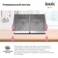 Мойка IDDIS Edifice EDI75G2i77 универсального монтажа, графит, 745*440 мм EDI75G2i77 - фото 36650