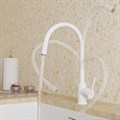 Смеситель для кухни Milardo Meal M01WT0FM05 с гибким изливом, белый матовый M01WT0FM05 - фото 36724 Смеситель для кухни Milardo Meal M01WT0FM05 с гибким изливом, белый матовый M01WT0FM05 - фото 36724