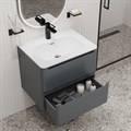 Тумба с умывальником Edifice IDDIS EDI60D0i95K подвесная, 60 см, темно-серый EDI60D0i95K