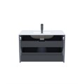 Тумба с умывальником Edifice IDDIS EDI80D0i95K подвесная, 80 см, темно-серый EDI80D0i95K