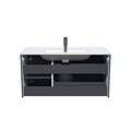 Тумба с умывальником Edifice IDDIS EDI10D0i95K подвесная, 100 см, темно-серый EDI10D0i95K