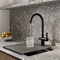 Смеситель для кухни с каналом для фильтрованной воды Pure IDDIS PURBLFJi05 черный матовый PURBLFJi05
