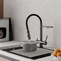 Смеситель для кухни Iddis Ace ACEGMFFi05 с каналом для фильтрованной воды, графит ACEGMFFi05 - фото 37889