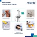 Смеситель с гигиеническим душем Milardo Rora RORSBR0M08, встраиваемый, хром RORSBR0M08