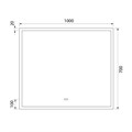 Зеркало IDDIS Slide SLI1000i98 с подсветкой, 100 см SLI1000i98