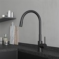 Смеситель для кухни Milardo Meal M01BL0FM05, с гибким изливом, черный M01BL0FM05 - фото 39160 Смеситель для кухни Milardo Meal M01BL0FM05, с гибким изливом, черный M01BL0FM05 - фото 39160