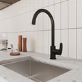 Смеситель для кухни Milardo Rora RORBLFJM05 с каналом для фильтрованной воды, черный RORBLFJM05