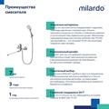 Смеситель для ванны Milardo Rora RORSB00M10 с длинным изливом, хром RORSB00M10 - фото 39304 Смеситель для ванны Milardo Rora RORSB00M10 с длинным изливом, хром RORSB00M10 - фото 39304