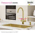 IDDIS Pure PURMGFJi05 Смеситель для кухни с каналом для фильтрованной воды, матовое золото PURMGFJi05
