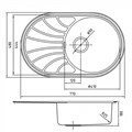 Мойка IDDIS Suno S SUN77SDi77, нерж. сталь, шелк, 770*480 мм SUN77SDi77