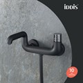 Смеситель для ванны IDDIS Twist TWIBLBTi02WA с управлением Push Control, черный матовый TWIBLBTi02WA