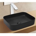 Azario AZ-2195-MB раковина накладная 500x390x140 см, черная матовая AZ-2195-MB