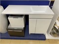 IDDIS Optima Home OPH120Di95 Тумба напольная с раковиной для стиральной машины с дверцами, 120 см, белая, правая OPH120Di95 - фото 45478