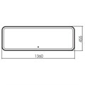 Silver mirrors "Эдвард" 1360х455 (сенсорный выключатель) гор/верт зеркало LED-00002532 12618