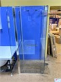 Kermi PX 1FL П-образная кабина 900_800 (К ОДНОЙ СТЕНЕ)., профиль: аллюминий, прозрачное закаленное стекло 8 мм. PX 1FL - фото 49841