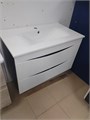 IDDIS Cloud 80 CLO80B0i95 Тумба подвесная с умывальником, белая/черный CLO80B0i95 - фото 51208