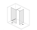 IDDIS Slide Комбинация из 2-х душевых перегородок Walk In 90 и 110 см, белый SLI8WS9i23 + SLI8WS1i23