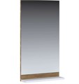 BANDHOURS Elba BD 400.11 Зеркало с полкой  бел. глянец, дек элемент дуб BD 400.11