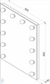 Silver mirrors Гримерное зеркало "Бриджит" 600х800 (12 ламп) ФР-00000841 ФР-00000841