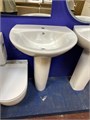 Jacob Delafon PATIO E4159NG-00 умывальник  /60x47/ (бел) +  Jacob Delafon OVE E1575-00 Пьедестал для умывальников (бел) E4159NG-00