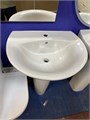 Jacob Delafon PATIO E4159NG-00 умывальник  /60x47/ (бел) +  Jacob Delafon OVE E1575-00 Пьедестал для умывальников (бел) E4159NG-00