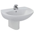 Jacob Delafon PATIO E4159NG-00 умывальник  /60x47/ (бел) +  Jacob Delafon OVE E1575-00 Пьедестал для умывальников (бел) E4159NG-00