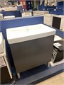 Акватон Юнит 70 BD 1A286801UN820 Напольная тумба под раковину, антрацит + раковина Santek Адриана 70 1A286801UN820 - фото 54062