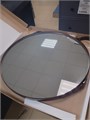 Silver mirrors "Капитан" D610 мм (коричневая кожа) зеркало ФР-00002247 ФР-00002247 - фото 54146