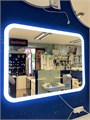 Silver mirrors "Стив" 915х685 - 3 (подогрев, часы, сенсорный выключатель) зеркало ФР-00001060 Размер: 915х685 мм ФР-00001060 - фото 54211