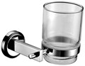 SMARTsant Мэджик SM01050AA_R Стеклянный стакан с настенным держателем, хром SM01050AA_R - фото 56354