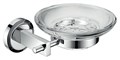 SMARTsant Мэджик SM01070AA_R Стеклянная мыльница с настенным держателем, хром SM01070AA_R - фото 56365