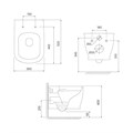 IDDIS Oxford OXFRDSEi25 Унитаз подвесной с сиденьем микролифт, безободковый OXFRDSEi25