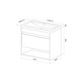 Тумба подвесная с умывальником IDDIS Zodiac X ZDX70WNi95 белая матовая ZDX70WNi95
