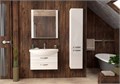 Акватон Ария 80 BD 1A140801AA010 тумба подвесная, белый глянец + Акватон СМАЙЛ 80 1WH207783 Умывальник (белый) 1A140801AA010